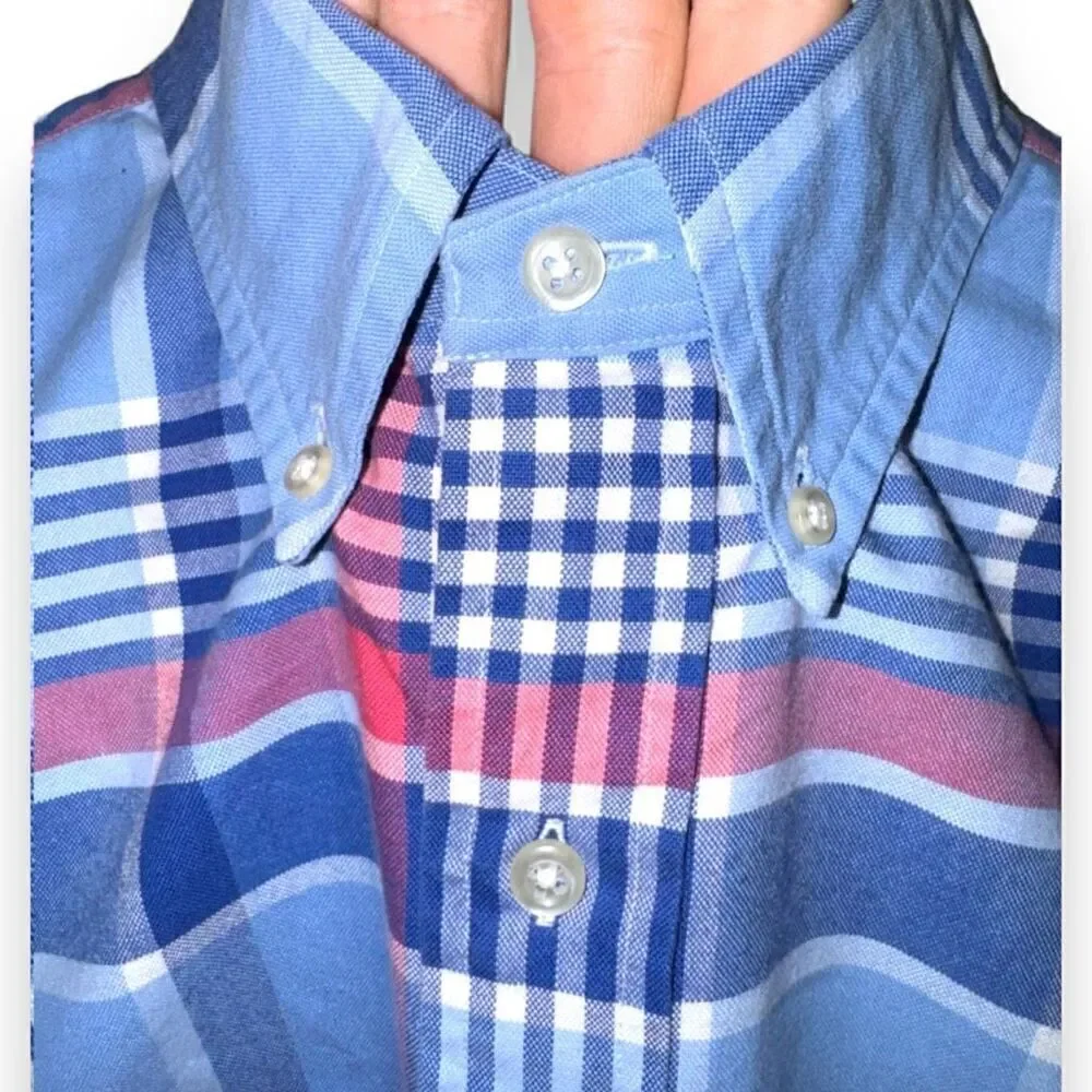 Blue Polo Ralph Lauren Flesh Pony Oxford Button Down Shirt M